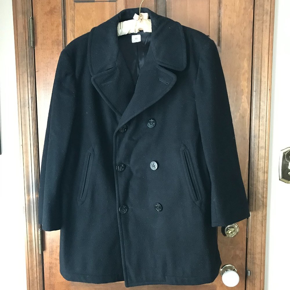 U.S. Navy Issue Wool Pea Coat 44R